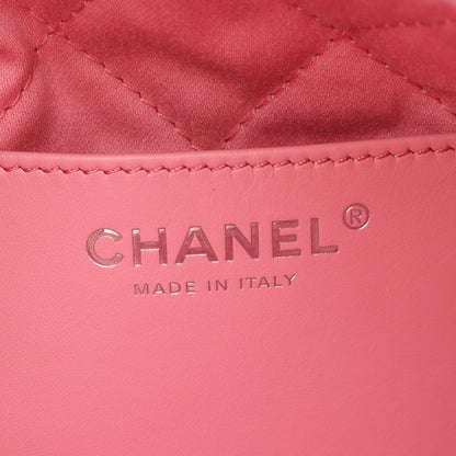 CHANEL 22 ミニ チェーンショルダーバッグ レザー ピンク シルバー金具 シャネル バッグ CHANEL