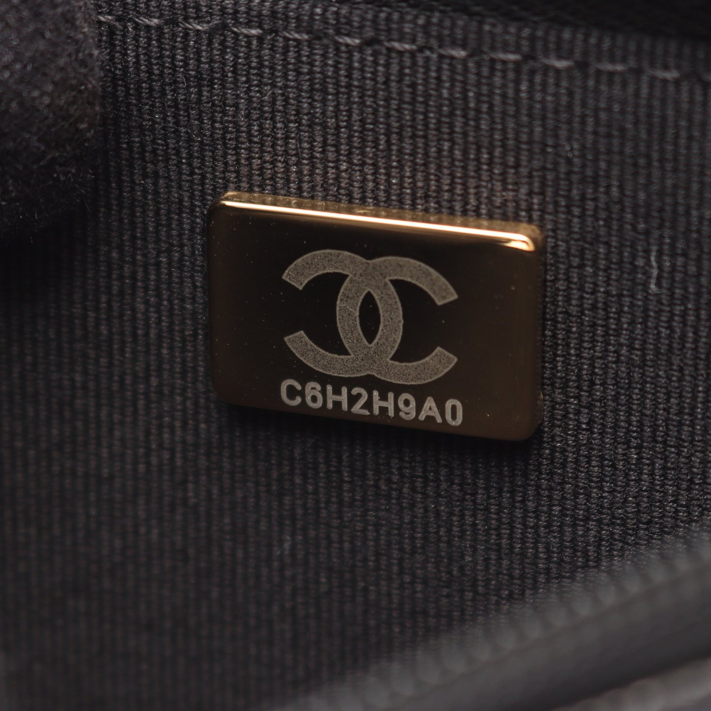 ココマーク チェーンウォレット キャビアスキン ブラック ゴールド金具 シャネル バッグ CHANEL