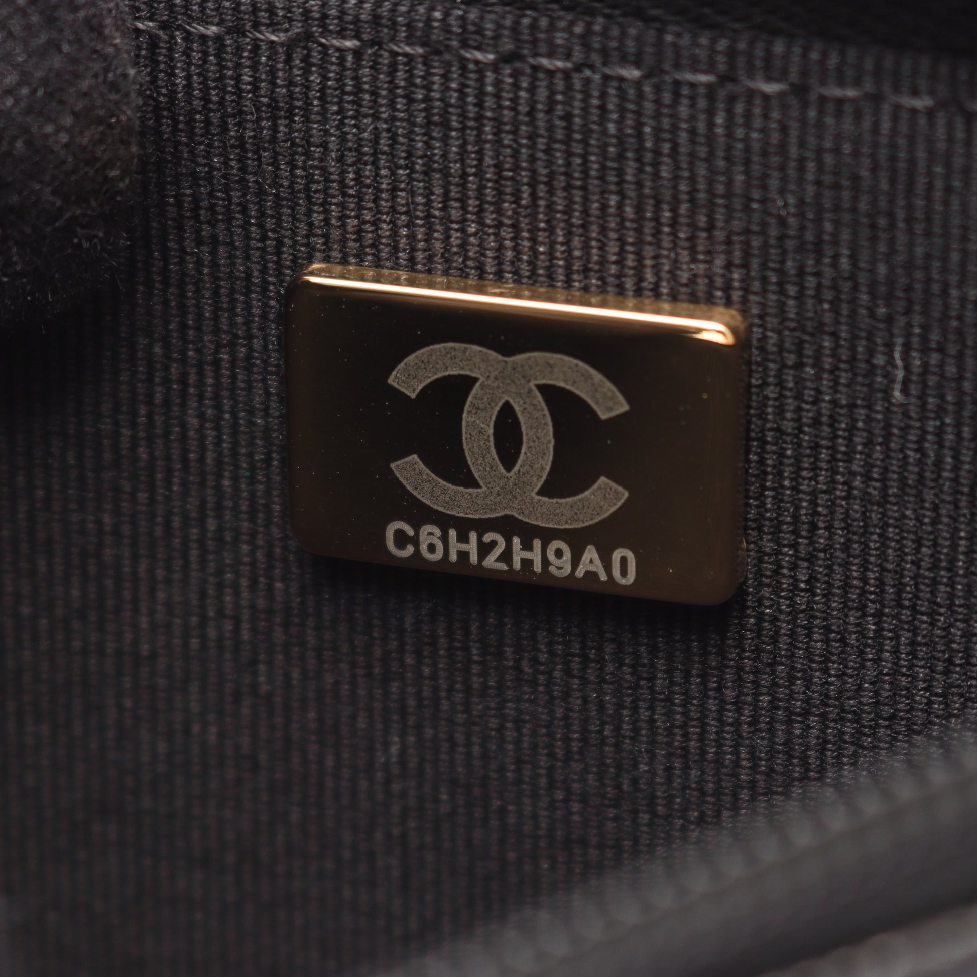 ココマーク チェーンウォレット キャビアスキン ブラック ゴールド金具 シャネル バッグ CHANEL