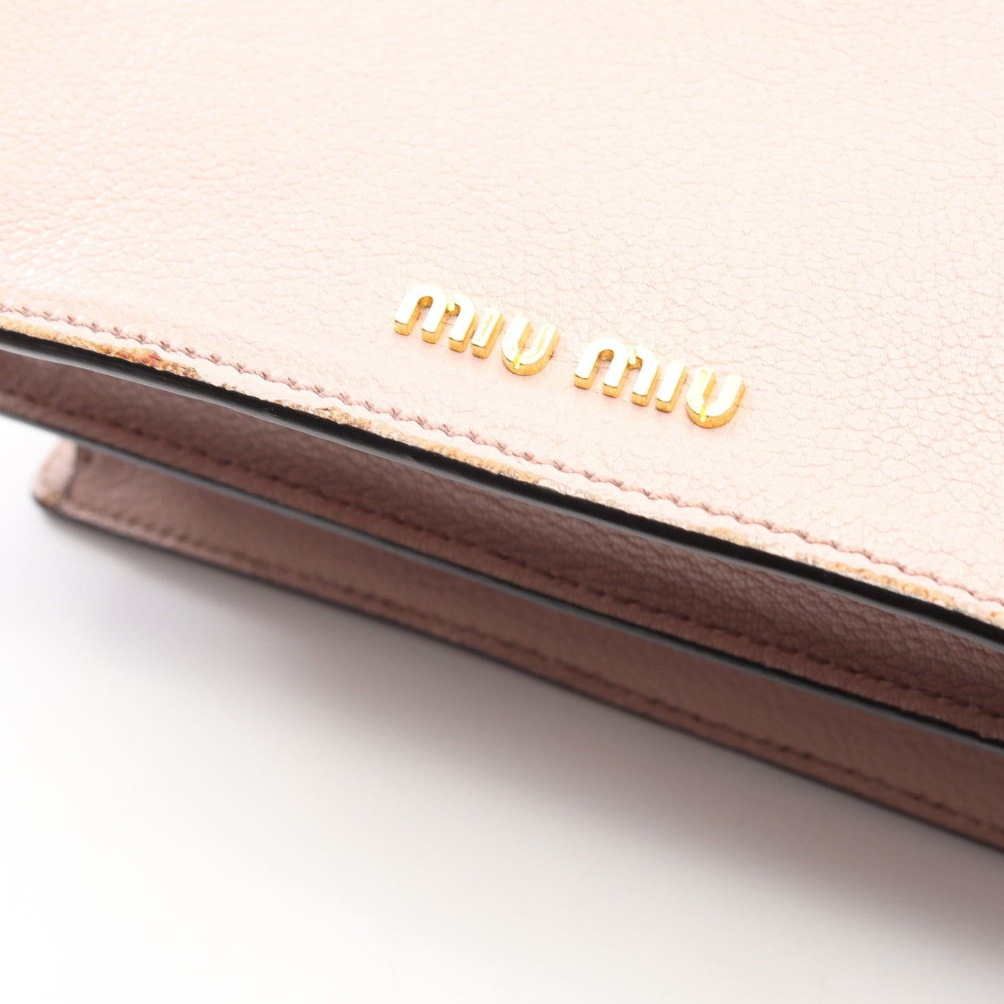 MADRAS マドラス ショルダーバッグ レザー ダスティピンク ミュウミュウ