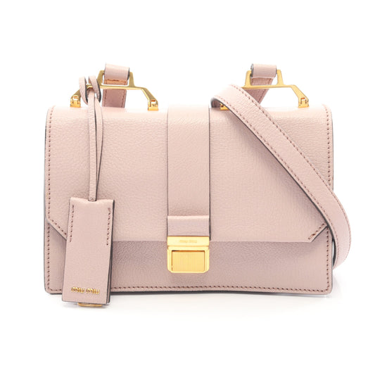 MADRAS マドラス ショルダーバッグ レザー ダスティピンク ミュウミュウ