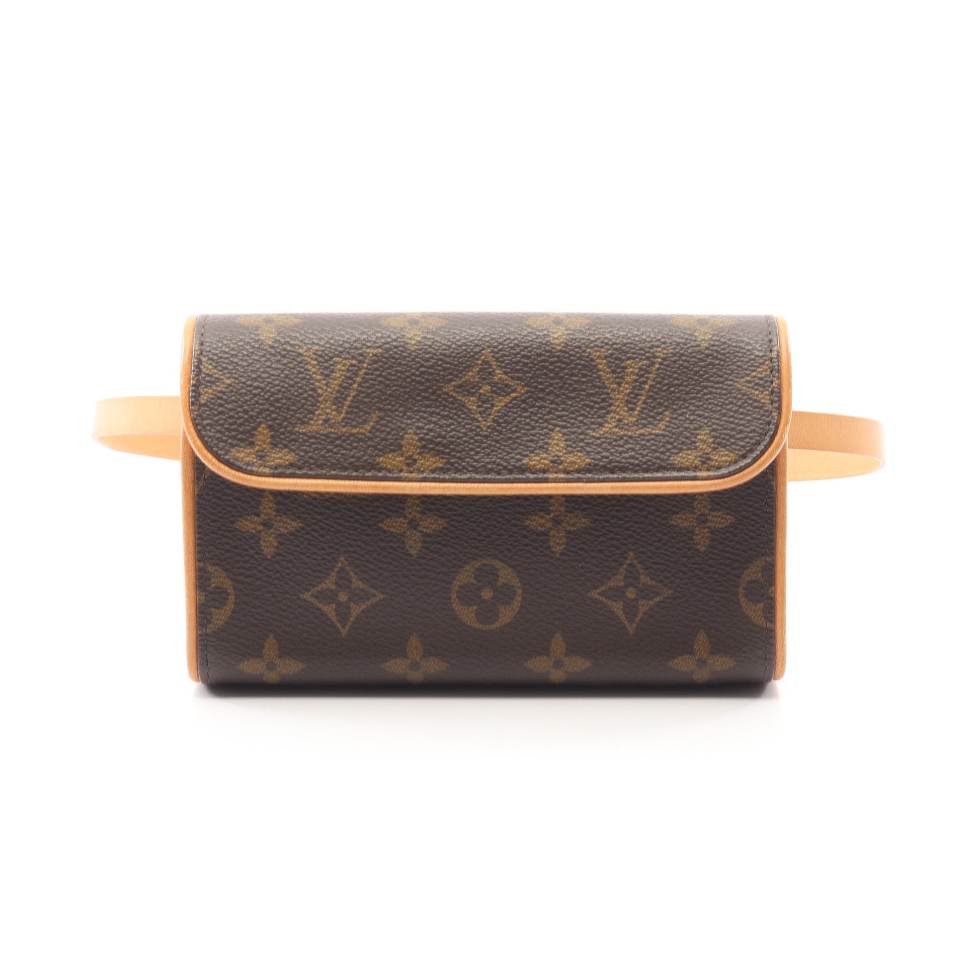 ポシェットフロランティーヌ モノグラム ボディバッグ ウエストバッグ PVC レザー ブラウン ルイヴィトン バッグ LOUIS VUITTON