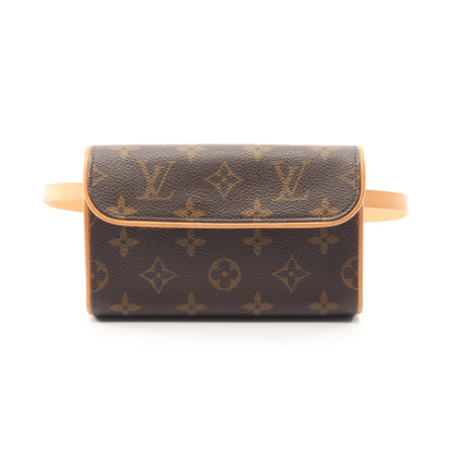ポシェットフロランティーヌ モノグラム ボディバッグ ウエストバッグ PVC レザー ブラウン ルイヴィトン バッグ LOUIS VUITTON