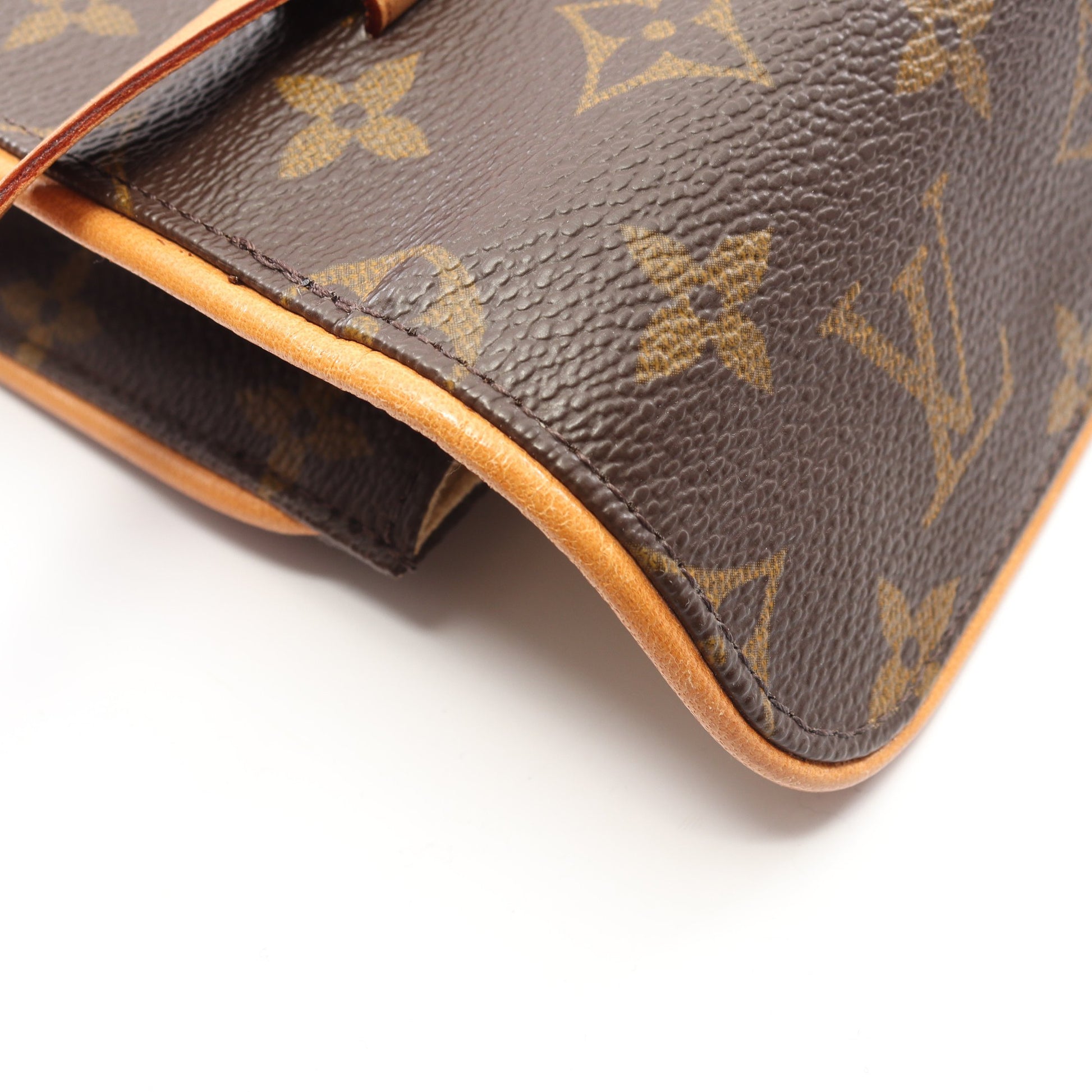ポシェットフロランティーヌ モノグラム ボディバッグ ウエストバッグ PVC レザー ブラウン ルイヴィトン バッグ LOUIS VUITTON