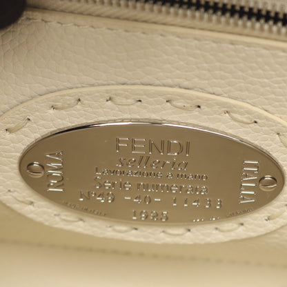 ミニピーカブー セレリア ハンドバッグ レザー グレー 2WAY フェンディ