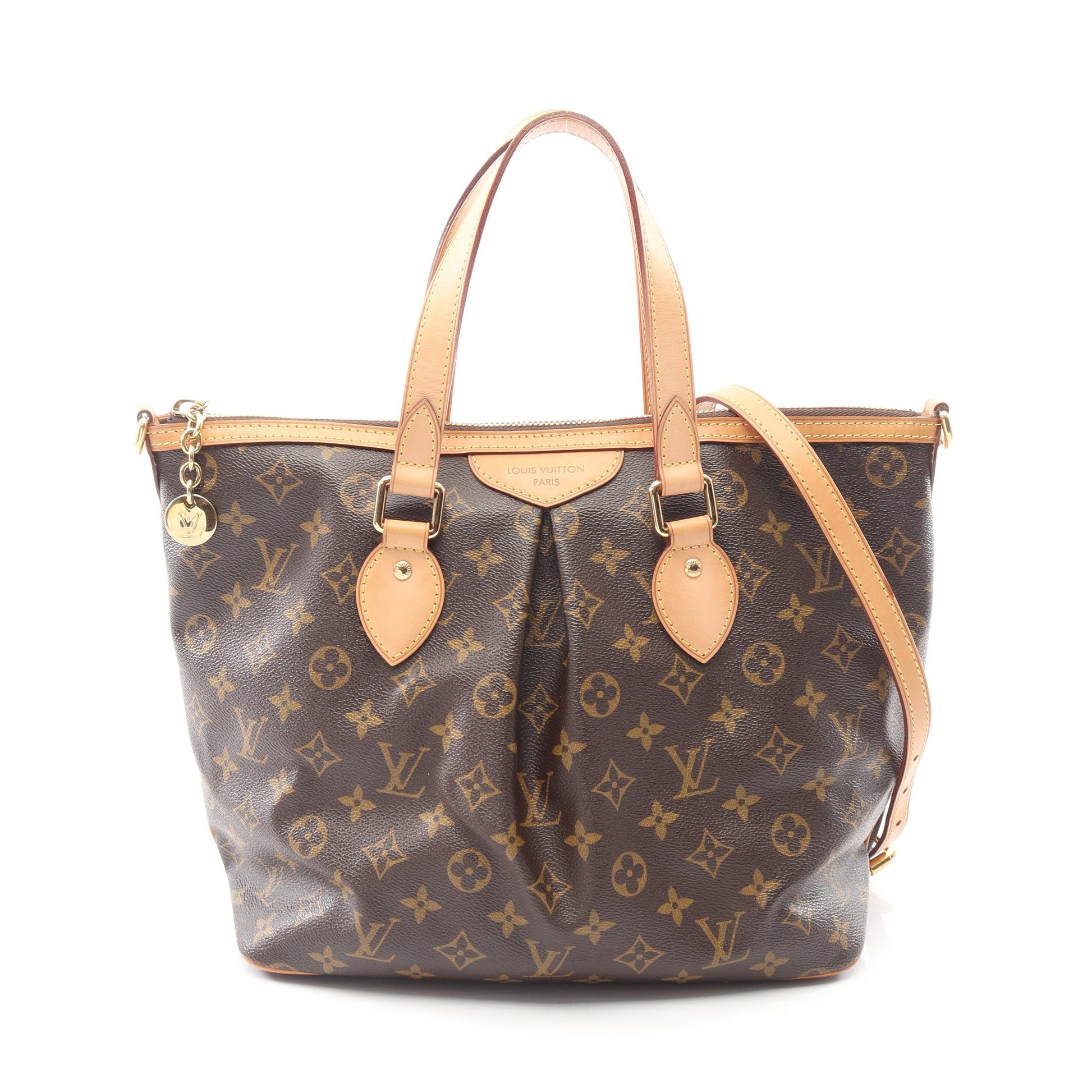 パレルモPM モノグラム ハンドバッグ PVC レザー ブラウン 2WAY ルイヴィトン バッグ LOUIS VUITTON