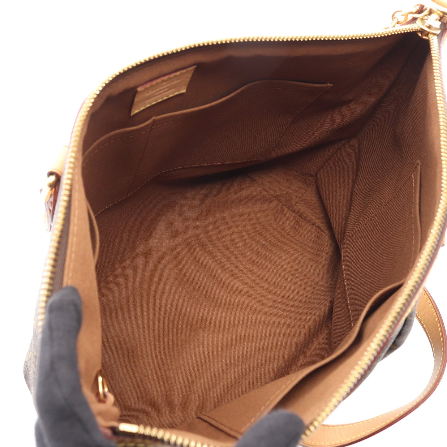 パレルモPM モノグラム ハンドバッグ PVC レザー ブラウン 2WAY ルイヴィトン バッグ LOUIS VUITTON