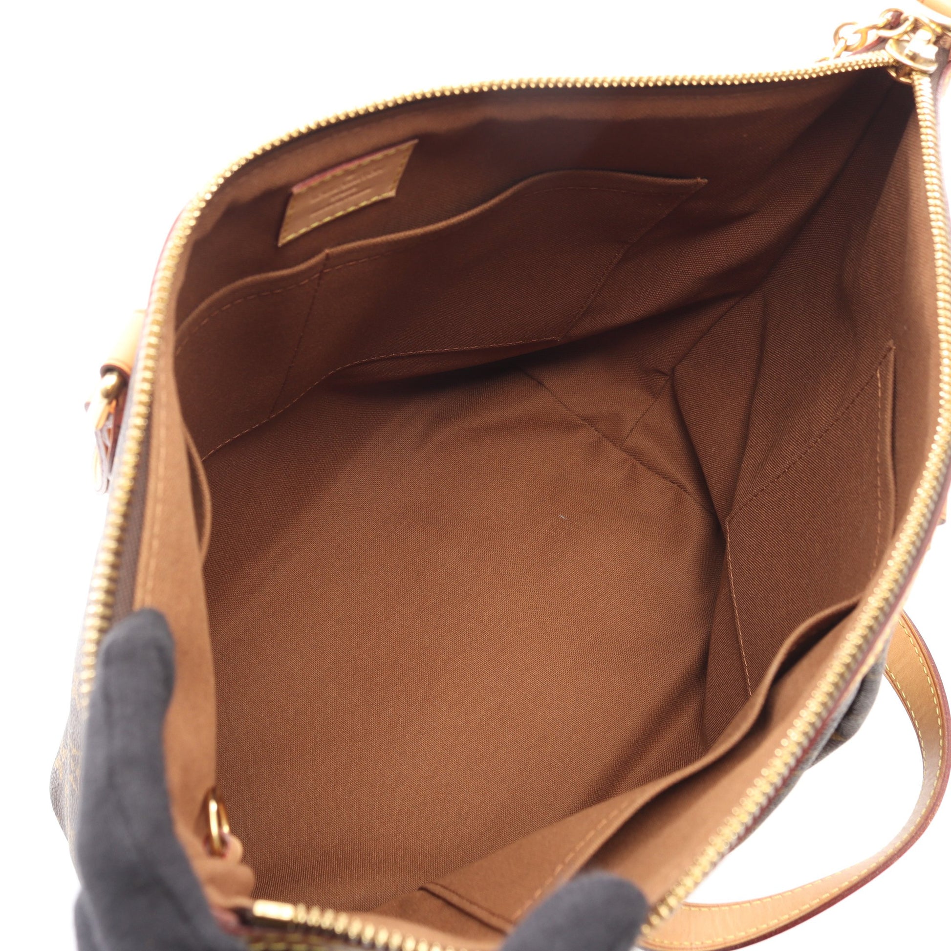 パレルモPM モノグラム ハンドバッグ PVC レザー ブラウン 2WAY ルイヴィトン バッグ LOUIS VUITTON