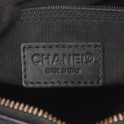 ワイルドステッチ ハンドバッグ ミニボストンバッグ レザー ブラック ゴールド金具 シャネル バッグ CHANEL