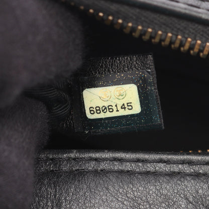 ワイルドステッチ ハンドバッグ ミニボストンバッグ レザー ブラック ゴールド金具 シャネル バッグ CHANEL