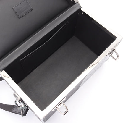 ミニボックストランク モノグラムエクリプススプリット ハンドバッグ PVC ブラック ライトグレー 2WAY ルイヴィトン