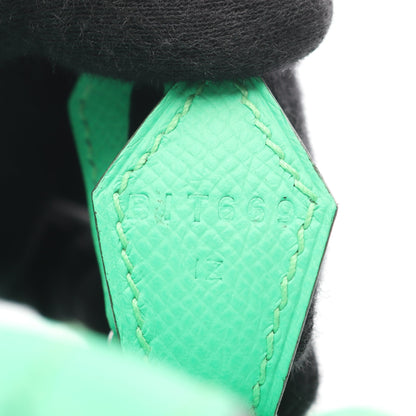 ボリード1923 25 ヴェールコミック ハンドバッグ ヴォーエプソン グリーン シルバー金具 2WAY B刻印 エルメス