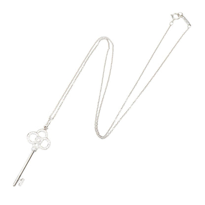 クラウン キー ネックレス ダイヤ ネックレス K18WG ダイヤモンド ホワイトゴールド クリア ティファニー アクセサリー TIFFANY & Co.