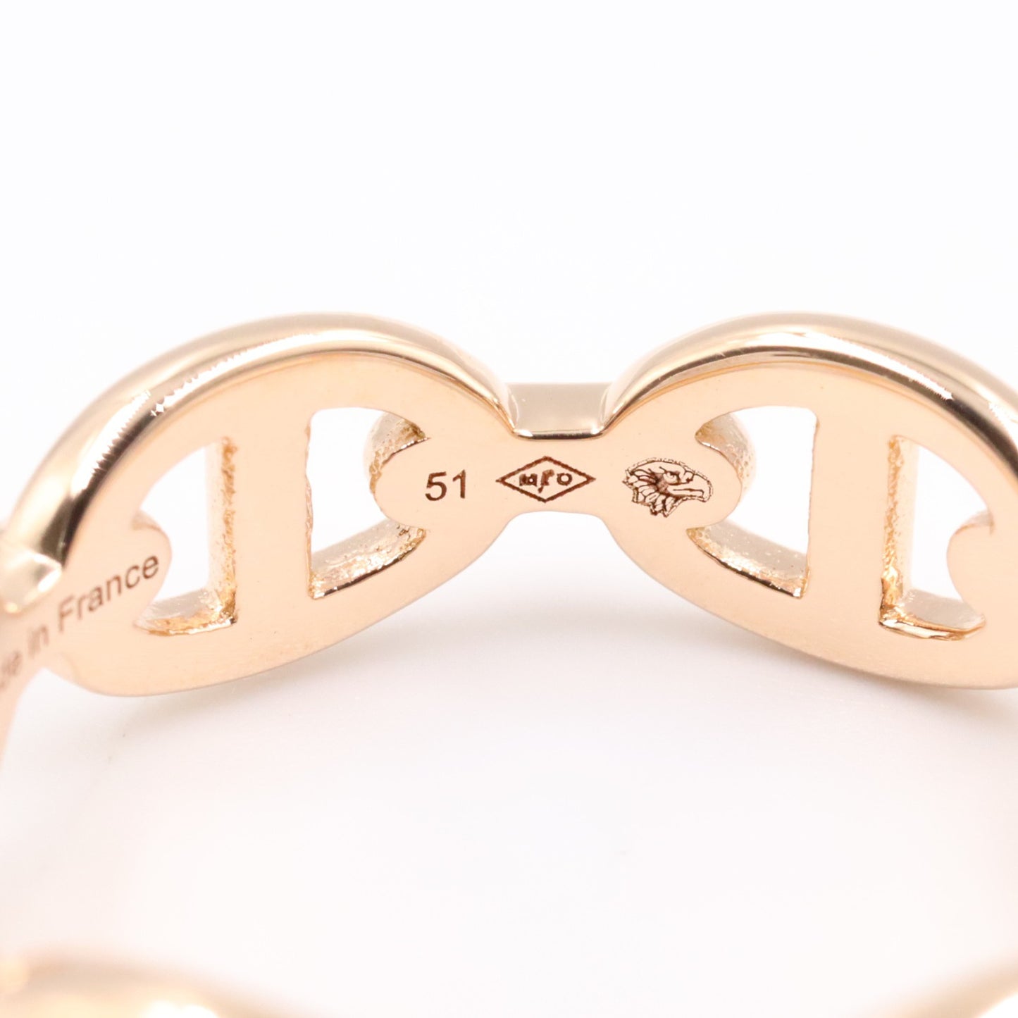 シェーヌダンクル リング リング 指輪 K18PG ピンクゴールド エルメス アクセサリー HERMES