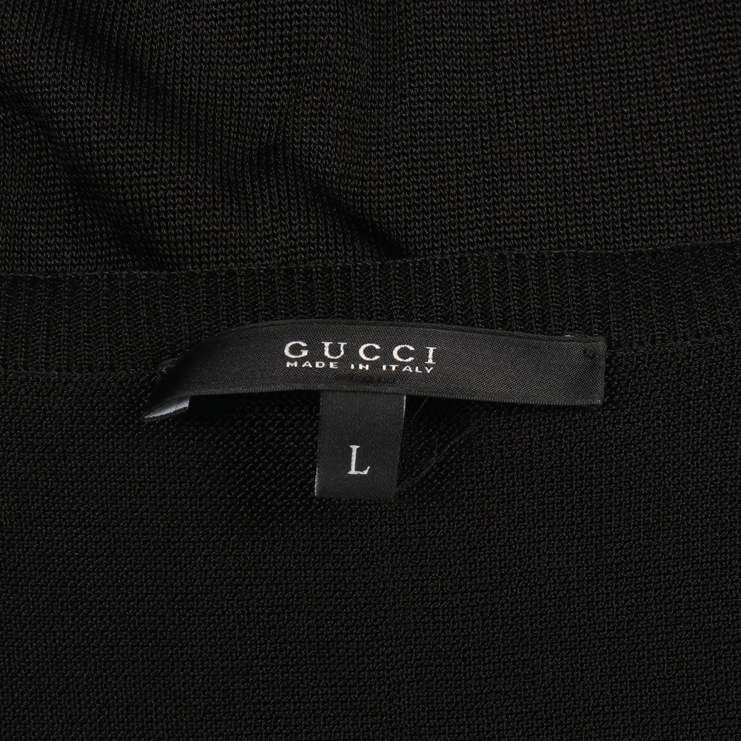 インターロッキングG Vネック ニット レーヨン ブラック グッチ トップス GUCCI