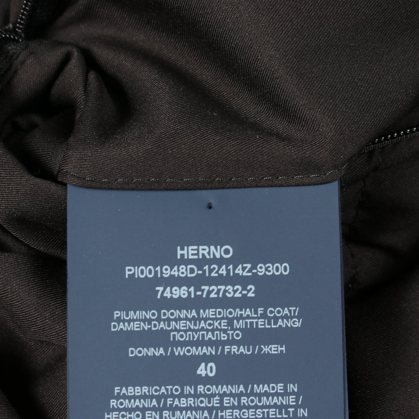 フード付き ダウンコート ブラック ヘルノ アウター HERNO