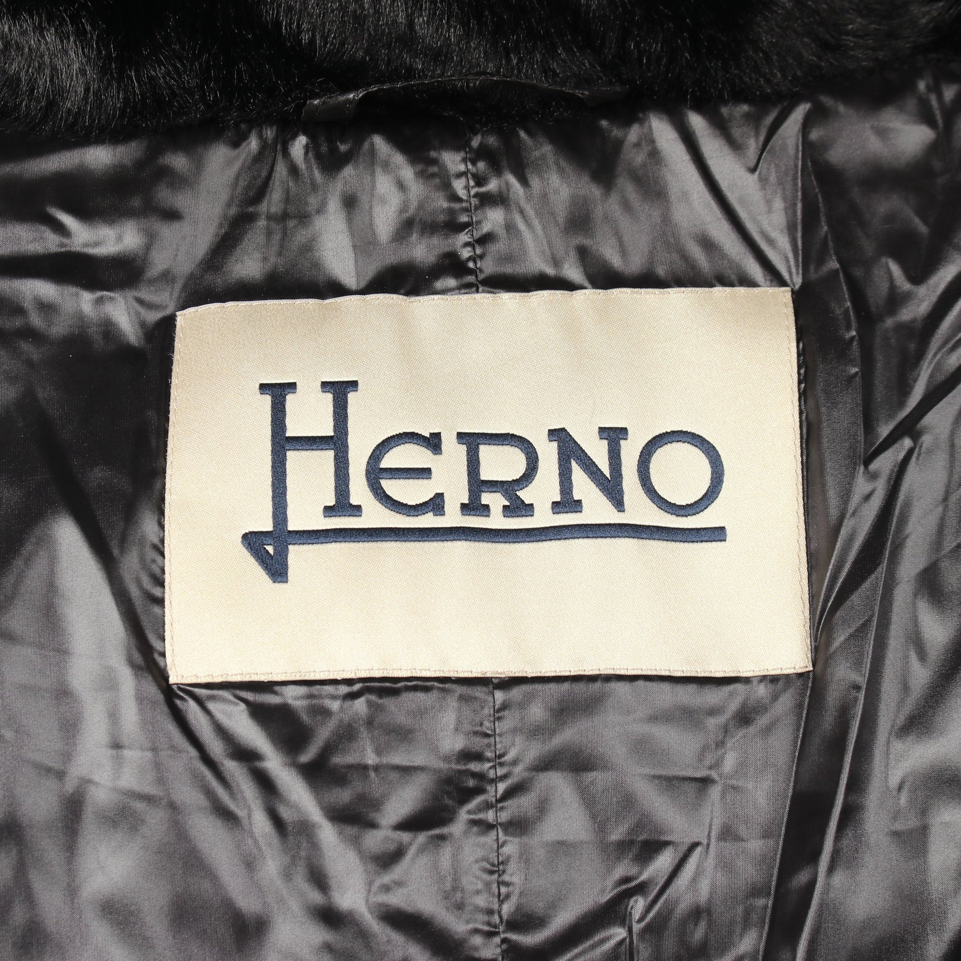 フード付き ダウンコート ブラック ヘルノ アウター HERNO