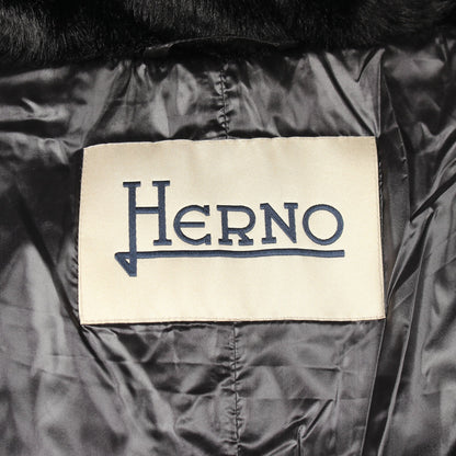 フード付き ダウンコート ブラック ヘルノ アウター HERNO