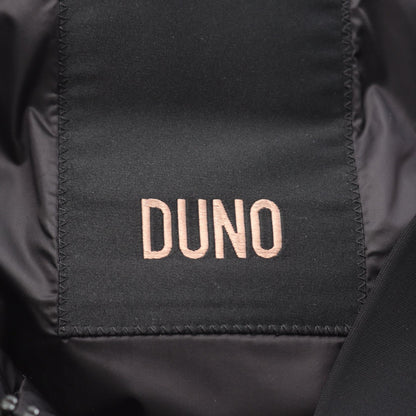 ANNIE LICOSA フード付き ダウンコート ナイロン ブラック デュノ アウター DUNO