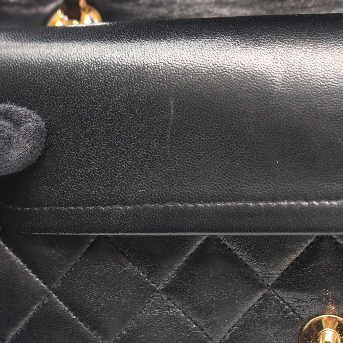 マトラッセ Wフラップ Wチェーンショルダーバッグ ラムスキン ブラック ゴールド金具 シャネル バッグ CHANEL