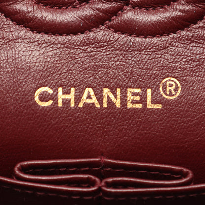 マトラッセ Wフラップ Wチェーンショルダーバッグ ラムスキン ブラック ゴールド金具 シャネル バッグ CHANEL