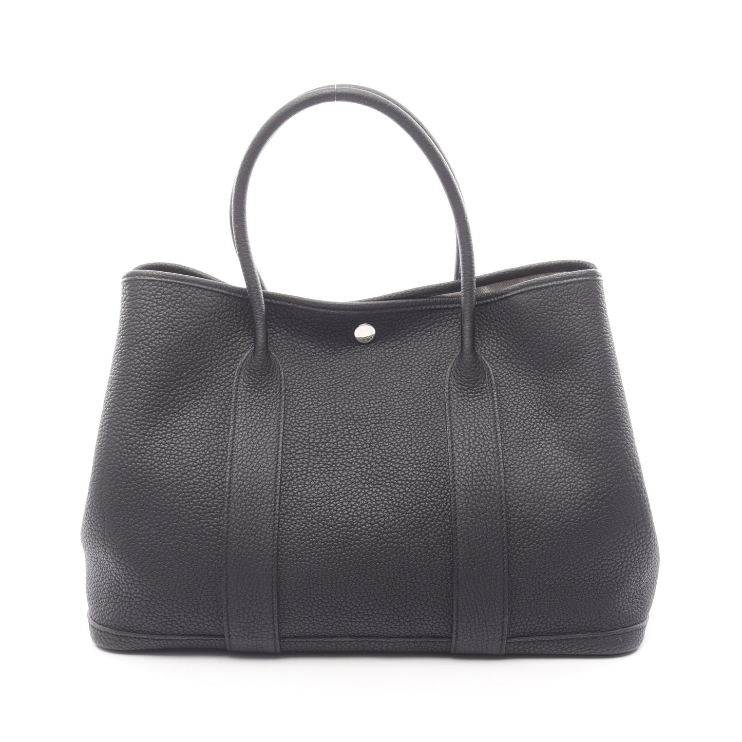ガーデンパーティPM ハンドバッグ トートバッグ ネゴンダ ブラック シルバー金具 C刻印 エルメス バッグ HERMES