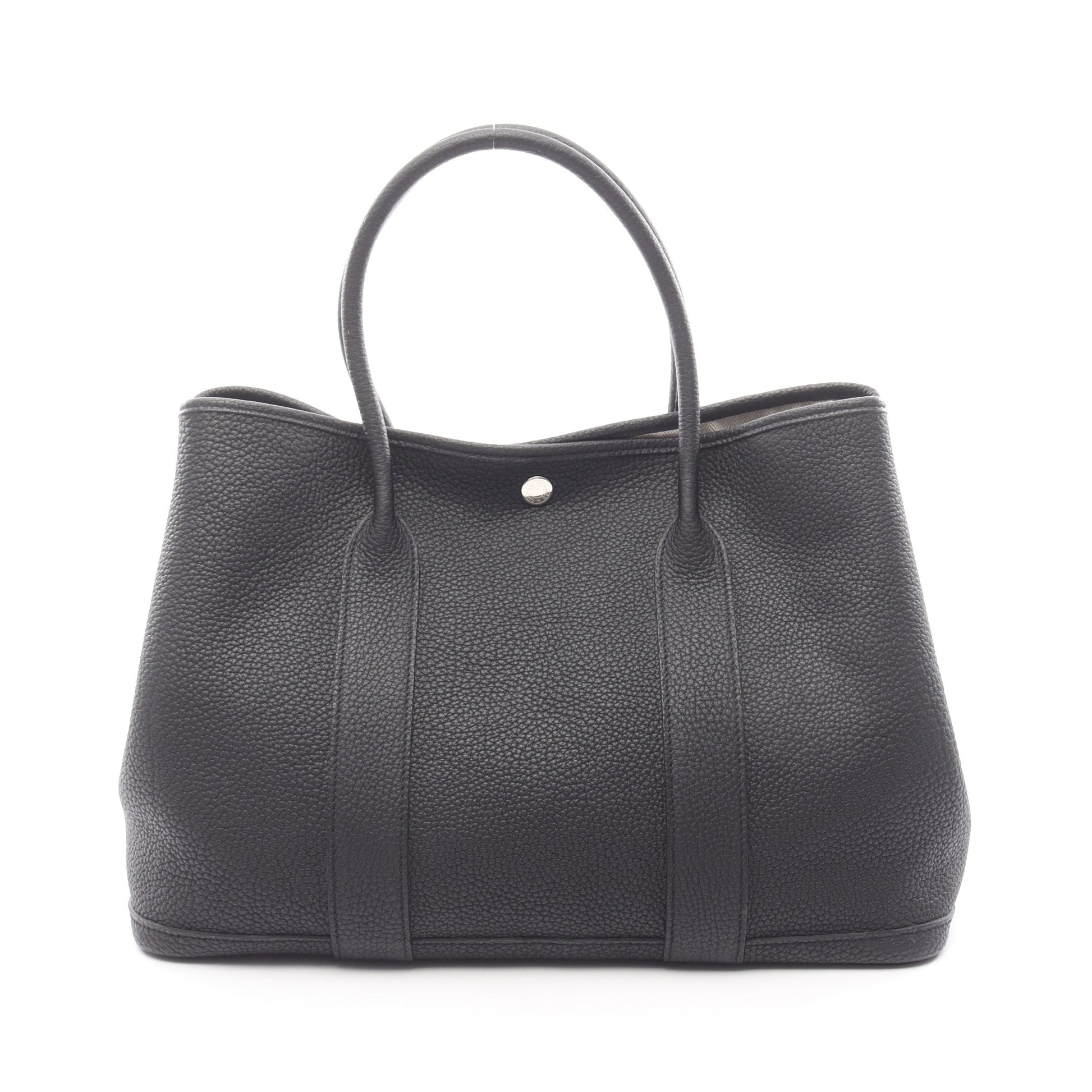 ガーデンパーティPM ハンドバッグ トートバッグ ネゴンダ ブラック シルバー金具 C刻印 エルメス バッグ HERMES