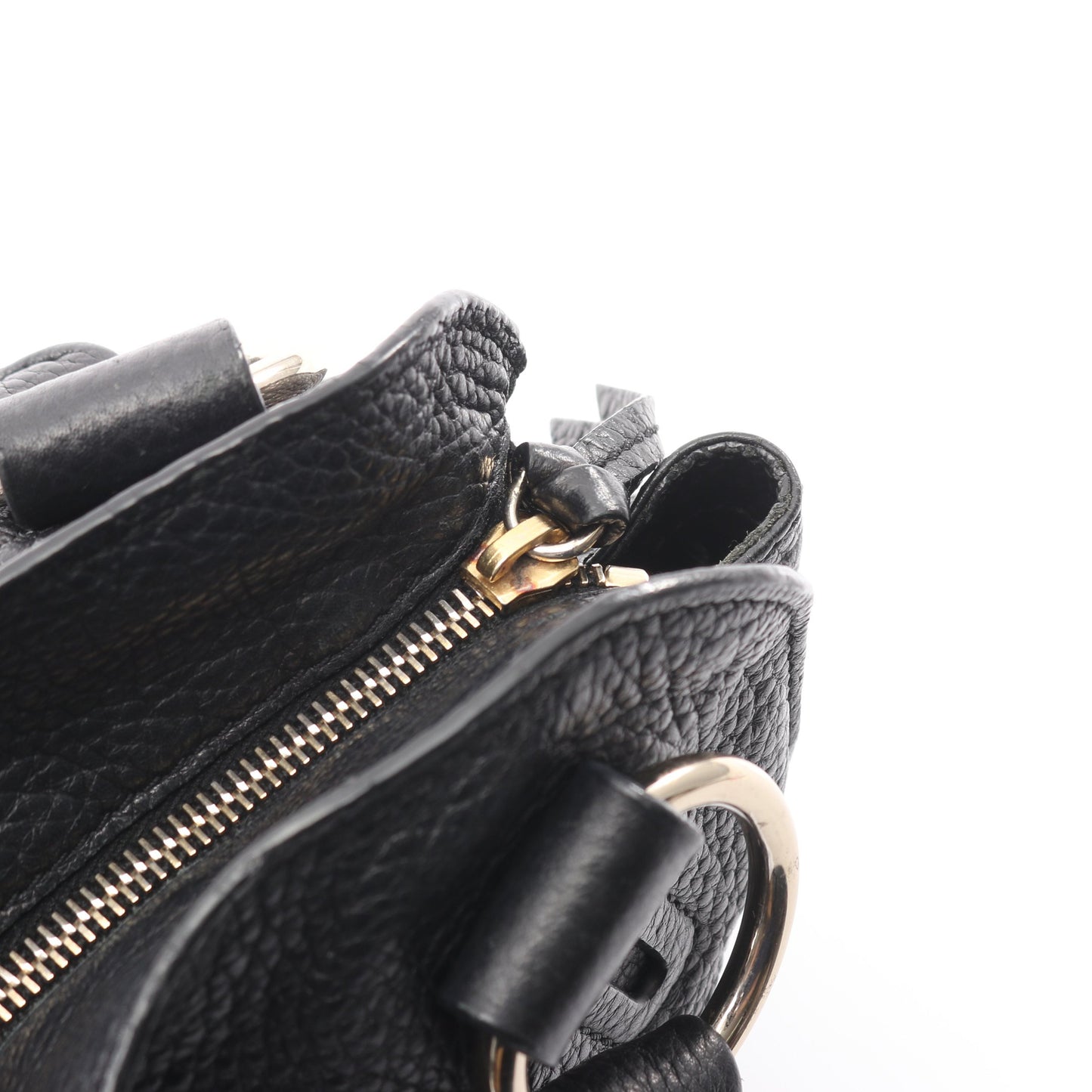 ビタースウィート ハンドバッグ レザー ブラック セリーヌ バッグ CELINE