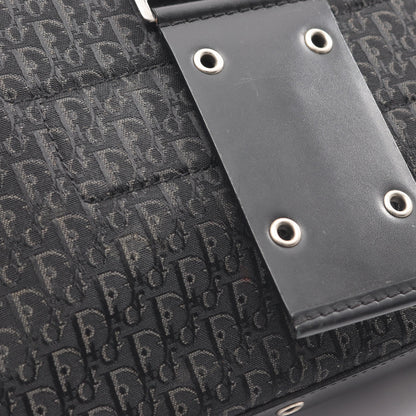 ストリートシック トロッター ワンショルダーバッグ キャンバス レザー ブラック クリスチャンディオール バッグ Christian Dior