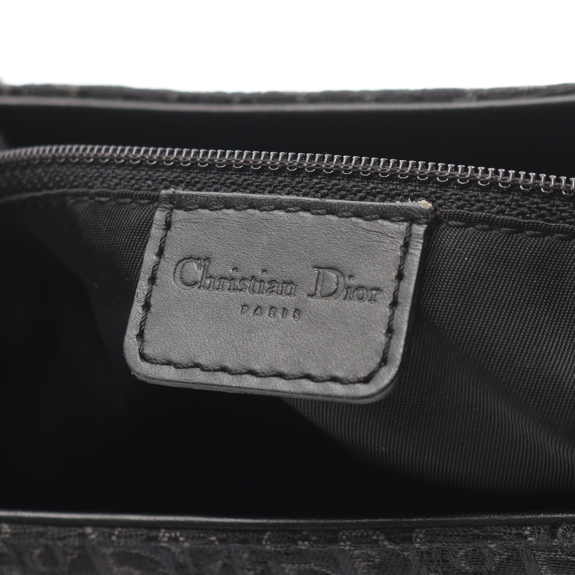 ストリートシック トロッター ワンショルダーバッグ キャンバス レザー ブラック クリスチャンディオール バッグ Christian Dior