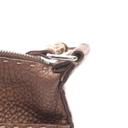 セレリア ショルダーバッグ レザー ブラウン フェンディ バッグ FENDI