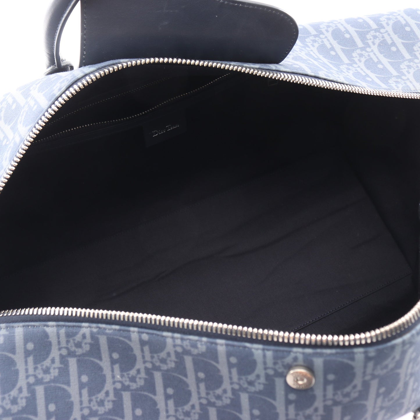 DIOR × Denim Tears ランゴ50 オブリーク ピースサイン ボストンバッグ キャンバス レザー ネイビー 2WAY クリスチャンディオール バッグ Christian Dior
