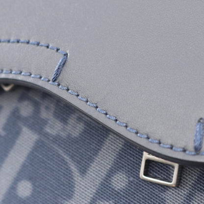 DIOR × Denim Tears ランゴ50 オブリーク ピースサイン ボストンバッグ キャンバス レザー ネイビー 2WAY クリスチャンディオール バッグ Christian Dior