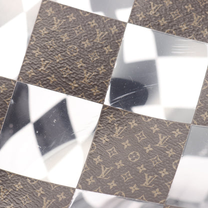 キーポル バンドリエール50 モノグラムチェス ボストンバッグ PVC ブラウン クリア 2WAY ルイヴィトン バッグ LOUIS VUITTON
