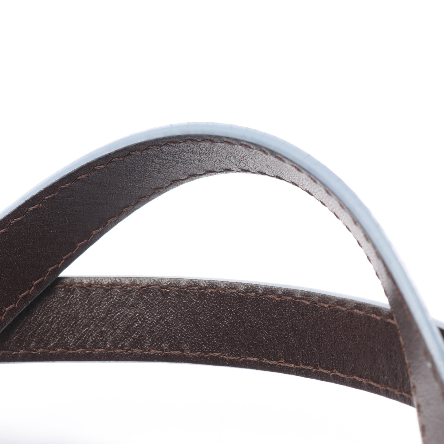 リピートアナグラム ハンドバッグ PVC レザー ネイビー ロエベ バッグ LOEWE