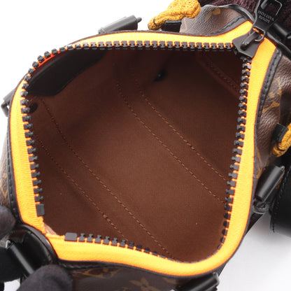 キーポルXS モノグラム LVフレンド モンキー ニットパペット ハンドバッグ PVC レザー ブラウン マルチカラー 2WAY ルイヴィトン バッグ LOUIS VUITTON