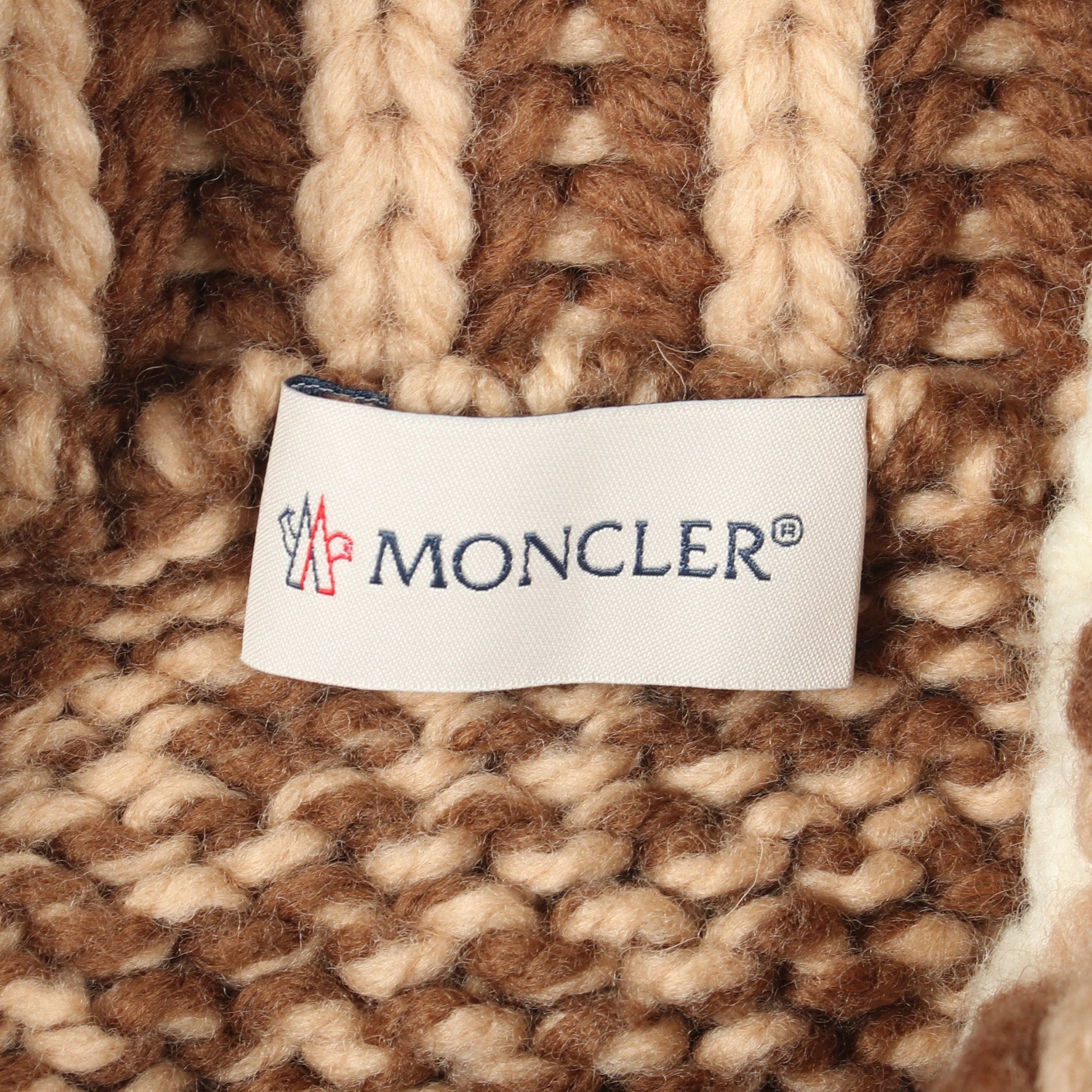 タートルネック ニット ウール ブラウン モンクレール トップス MONCLER
