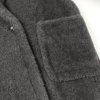カディアック テディベア オーバーサイズ コート ウール アルパカ グレー マックスマーラ アウター Max Mara