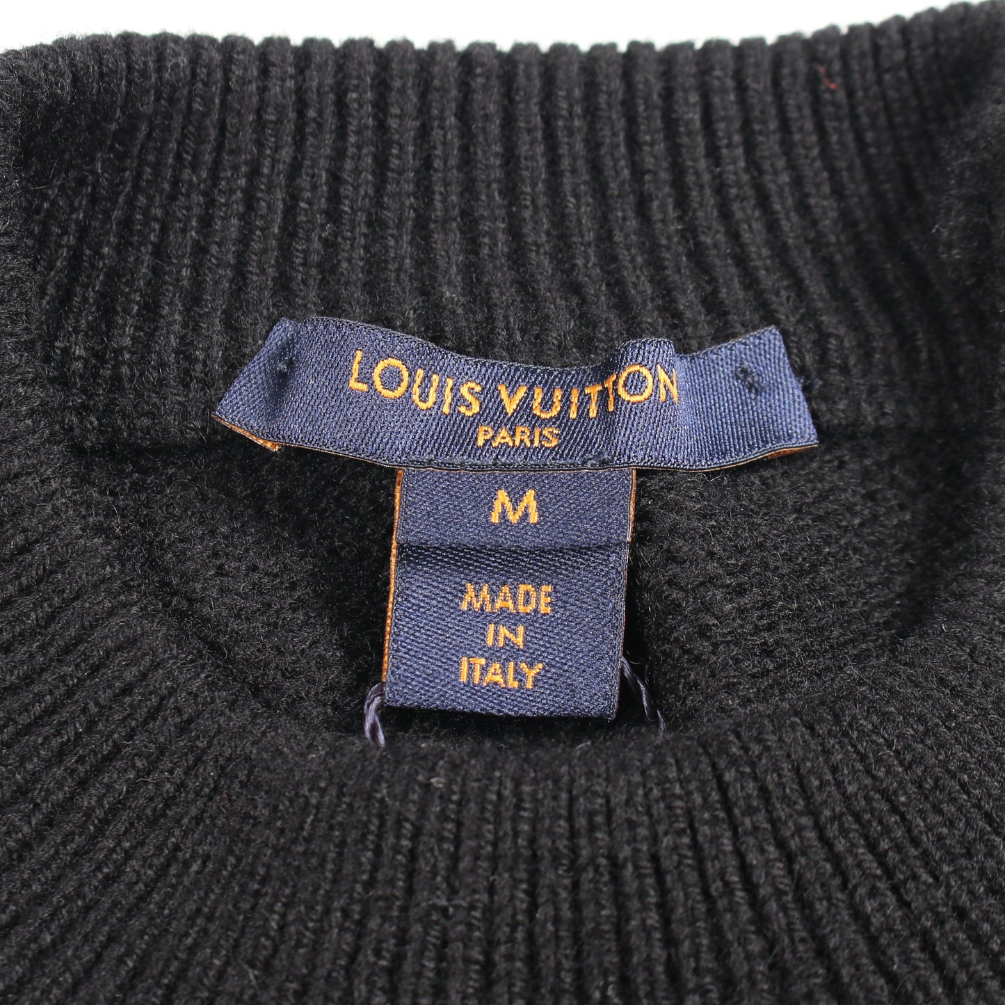LVインタルシア 半袖 ニットワンピース カシミヤ ブラック グレー ホワイト ルイヴィトン ワンピース LOUIS VUITTON