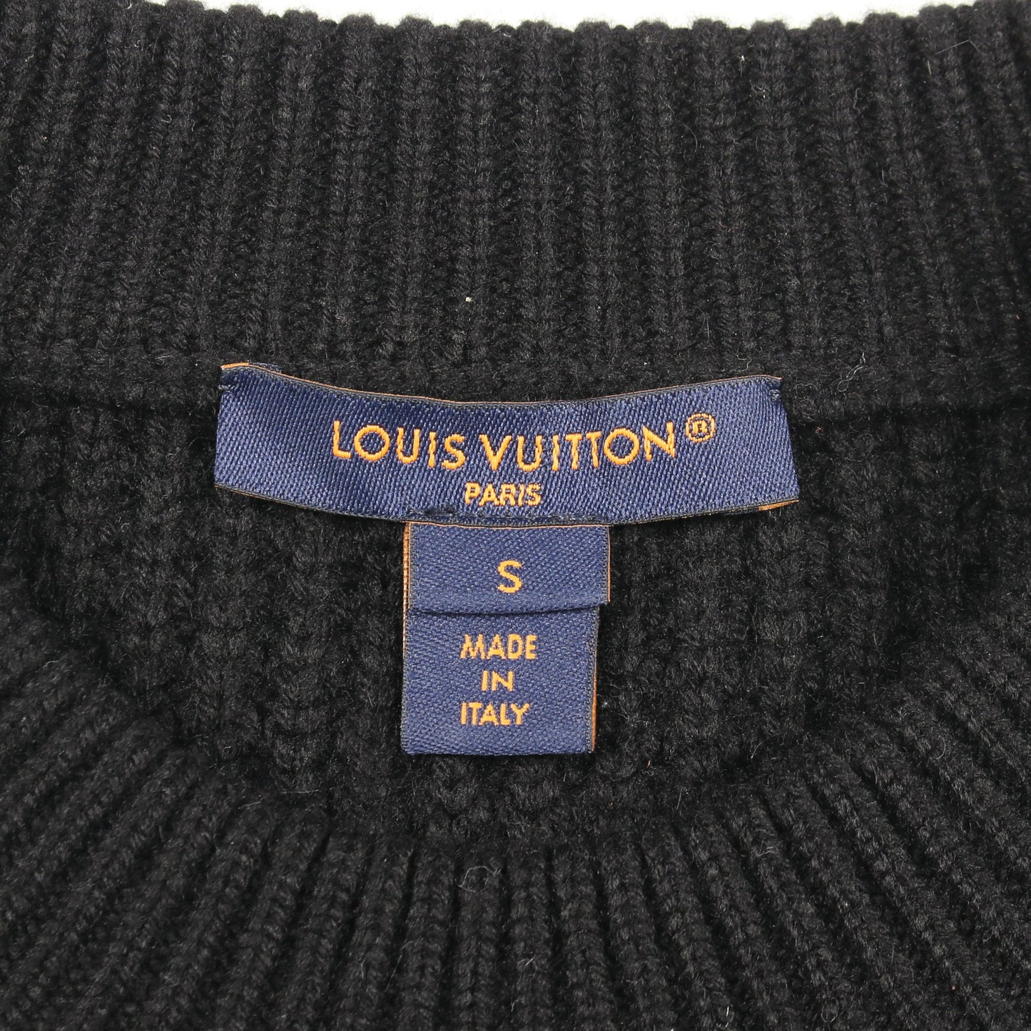 LVストリートサイン ニット ウール カシミヤ ブラック ネイビー グリーン ルイヴィトン トップス LOUIS VUITTON