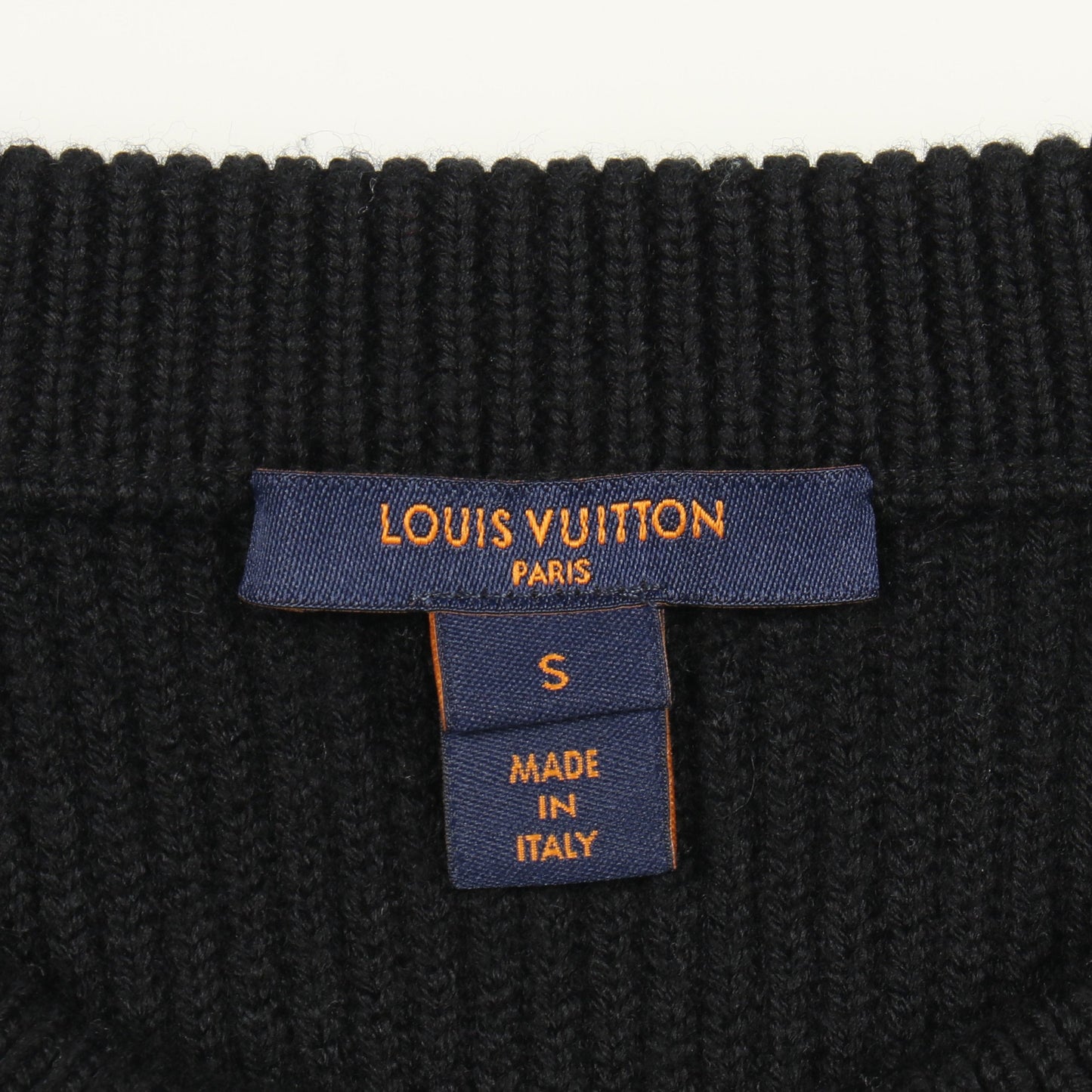 ボーダー ニット ウール ブラック ホワイト ルイヴィトン トップス LOUIS VUITTON