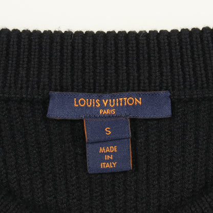 ボーダー ニット ウール ブラック ホワイト ルイヴィトン トップス LOUIS VUITTON