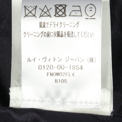 モノグラム フード付き ブルゾン シルク ネイビー ルイヴィトン アウター LOUIS VUITTON