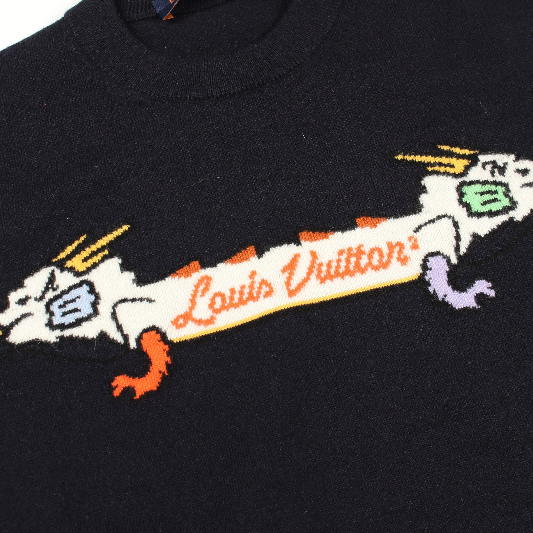 LOUISVUITTONインタルシアジャカードダックショートスリーブクルーネック LOUISVUITTONインタルシアジャカードダックショートスリーブクルー