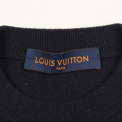 LOUIS VUITTON × NIGO インタルシアジャカード ドラゴン グラフィック ニット カシミヤ ネイビー マルチカラー ルイヴィトン トップス LOUIS VUITTON