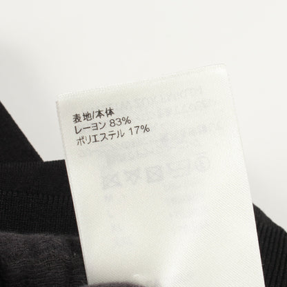 チェーンディテール ショルダージップ ハイネック ニット ビスコース ブラック ゴールド ルイヴィトン トップス LOUIS VUITTON