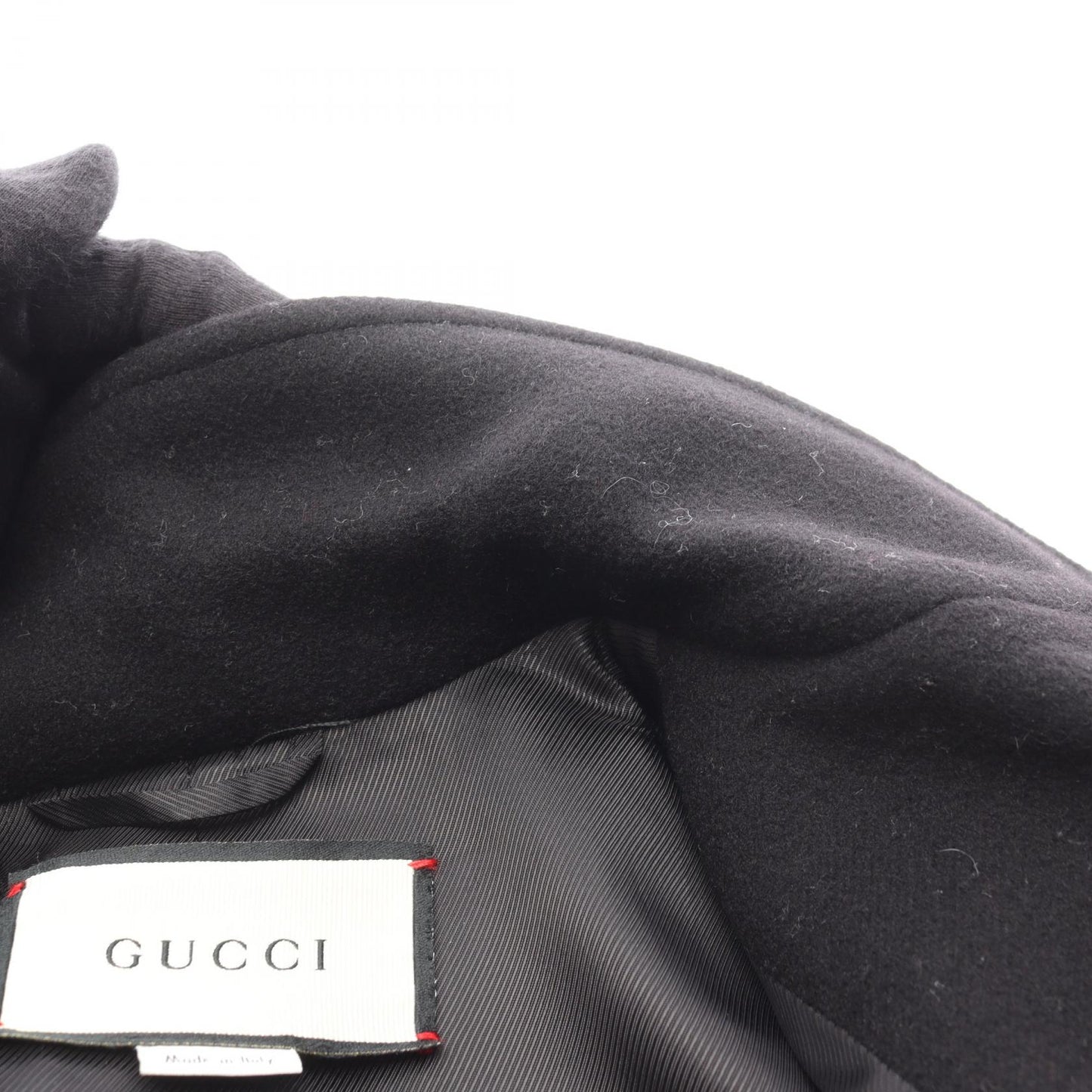 ダブルG チェスターコート ウール ブラック グッチ アウター GUCCI