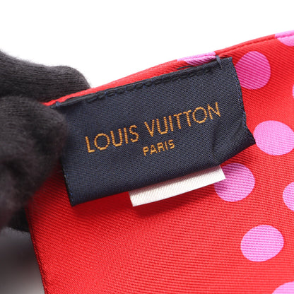バンドー ポップム コンフィデンシャル スカーフ シルク ピンク マルチカラー ルイヴィトン 財布・小物 LOUIS VUITTON