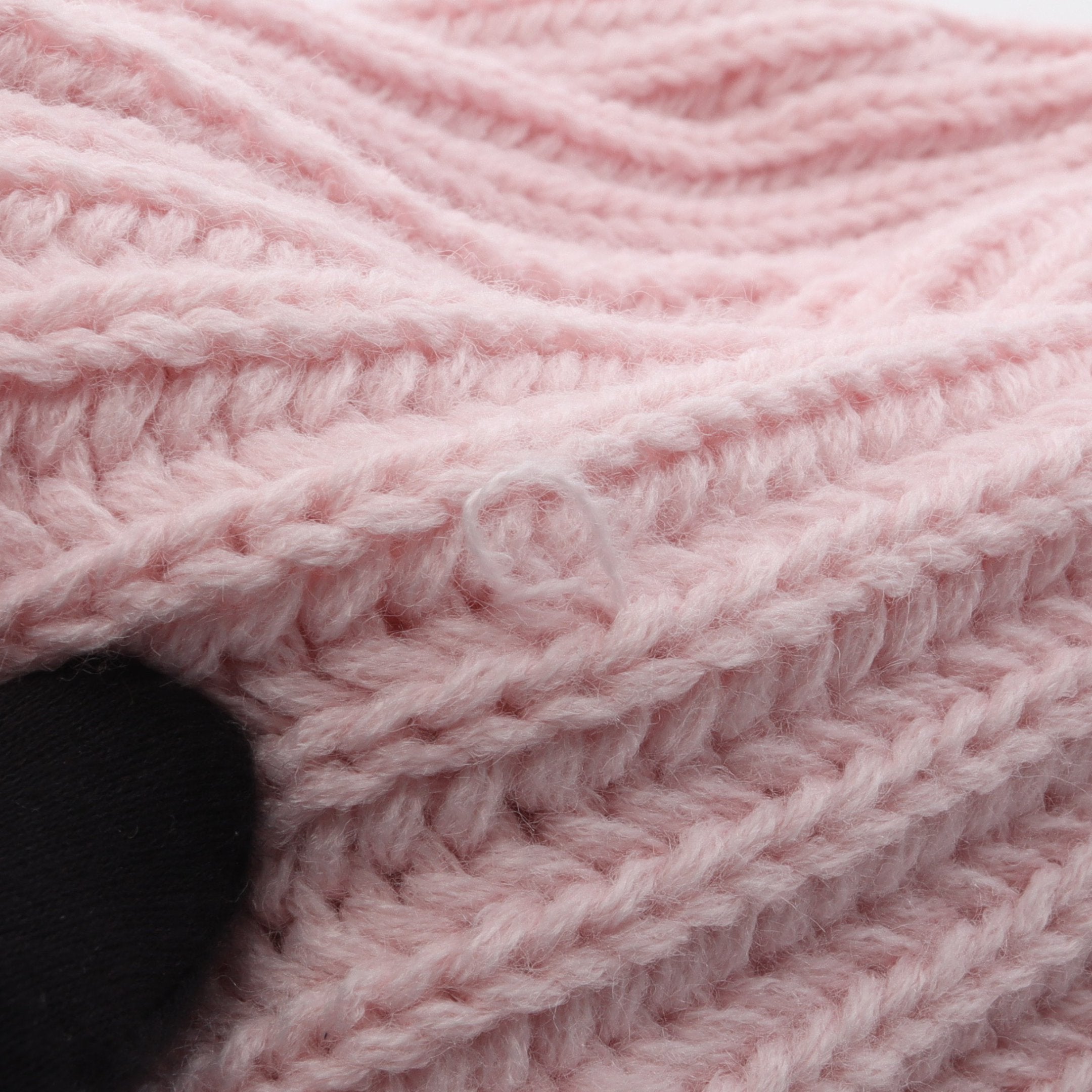 Classic Logo Chunky Ribbed Beanie ニット帽 ビーニー ライトピンク