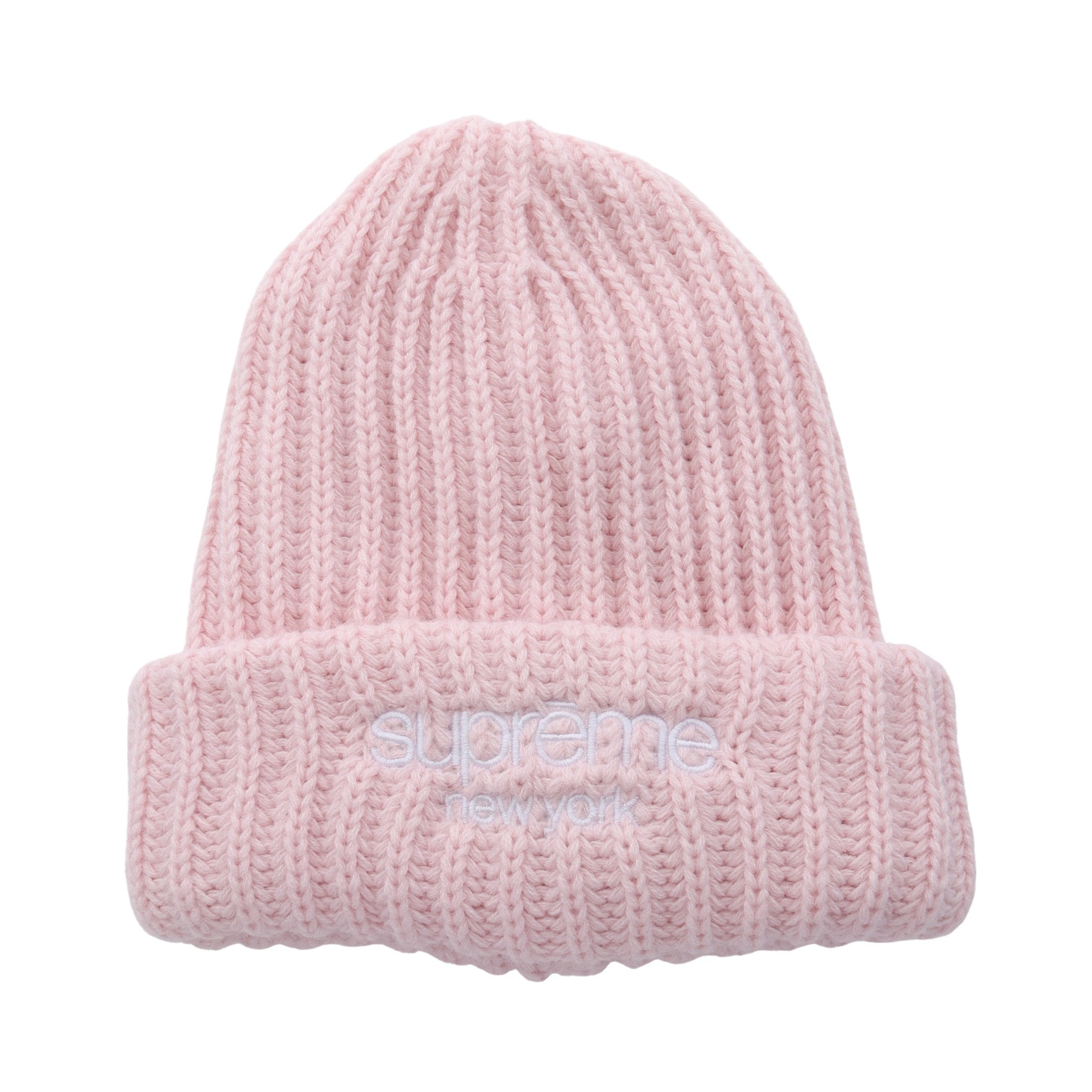 完売品‼️chiiiibag ニットビーニー ピンク Classic Logo Chunky Ribbed Beanie ニット帽 ビーニー ライトピンク
